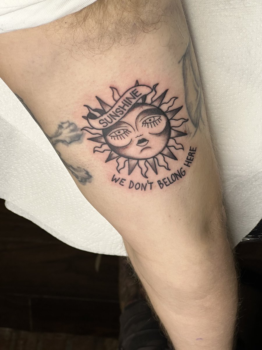 BuckEMTP's tweet image. Sealing our wedding with @NeckDeepUK tattoos.