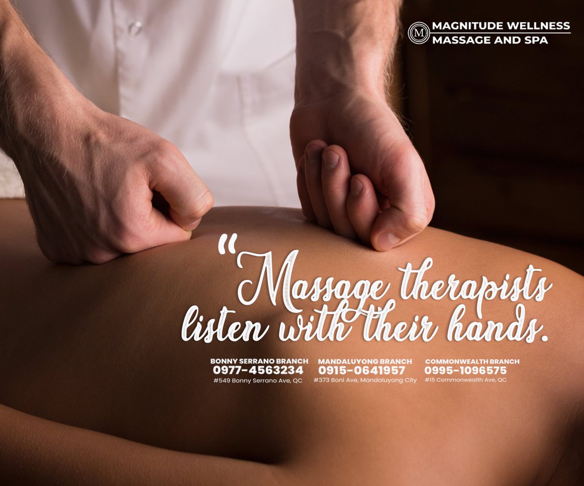 HorizonSpaPh's tweet photo. A listening hand is the best asset a massage therapist can have.

Visit us now and we will take away all your worries and stress. https://t.co/qnEmLBtOtr