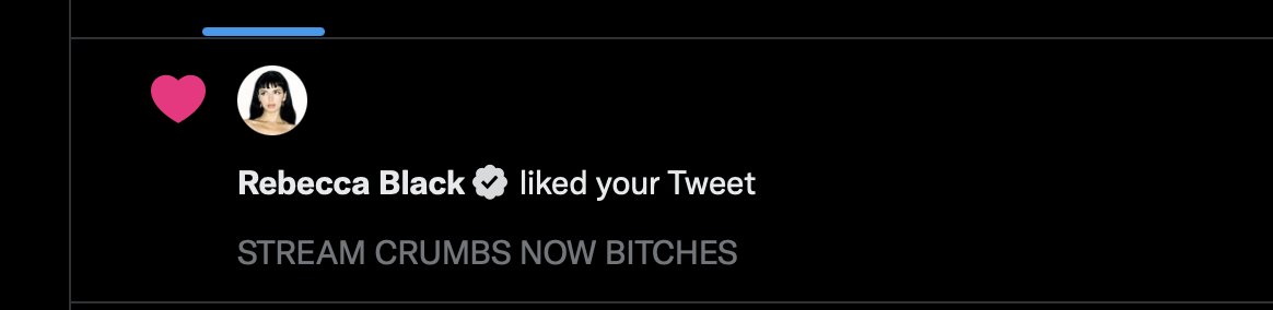 BeccaBlackstan's tweet photo. OH MY FUCKING GOD THANK YOU @MsRebeccaBlack https://t.co/aFQMK4U9be