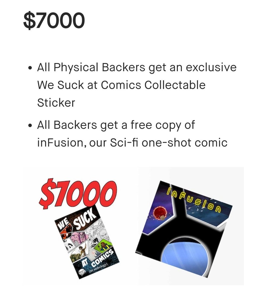 jojabarker's tweet photo. Y'all, wanna jump on and get @waywardraven to our 2nd #StretchGoal?!?

https://t.co/an22ncYwc1

$7k gets you, all of you friendly backers a WSAC collectable #Sticker + a FREE copy of inFUSHION, a #OneShot comic!?!

#WaywardRaven #Anthology #KickstarterCampaign #ProjectWeLove https://t.co/Gx6WKVVOMi