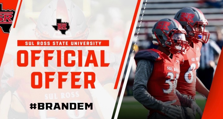 After great conversation with @CoachHarmening I am blessed to Receive my first offer to Sul Ross State University to pursue my athletic and academic career. AGTG!✝️ #BrandEm @viva_lajeff @LaJeffFB @Coach_Harris4 @Prep1USA @RoCo120511 @EPSports915 @Fchavezeptimes @RamosJ_JSHS