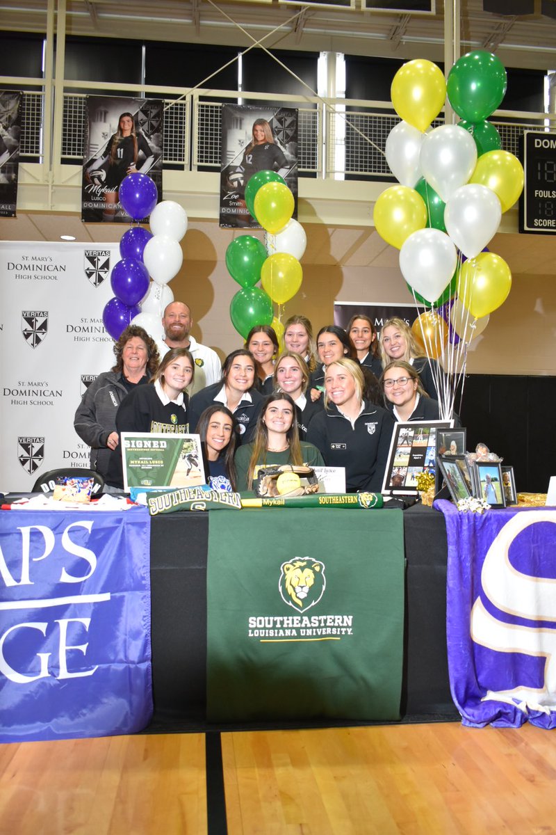 Proud of our girls Mykail Lusco and Ella Bertucci for signing to play softball at SLU and Belmont University today!