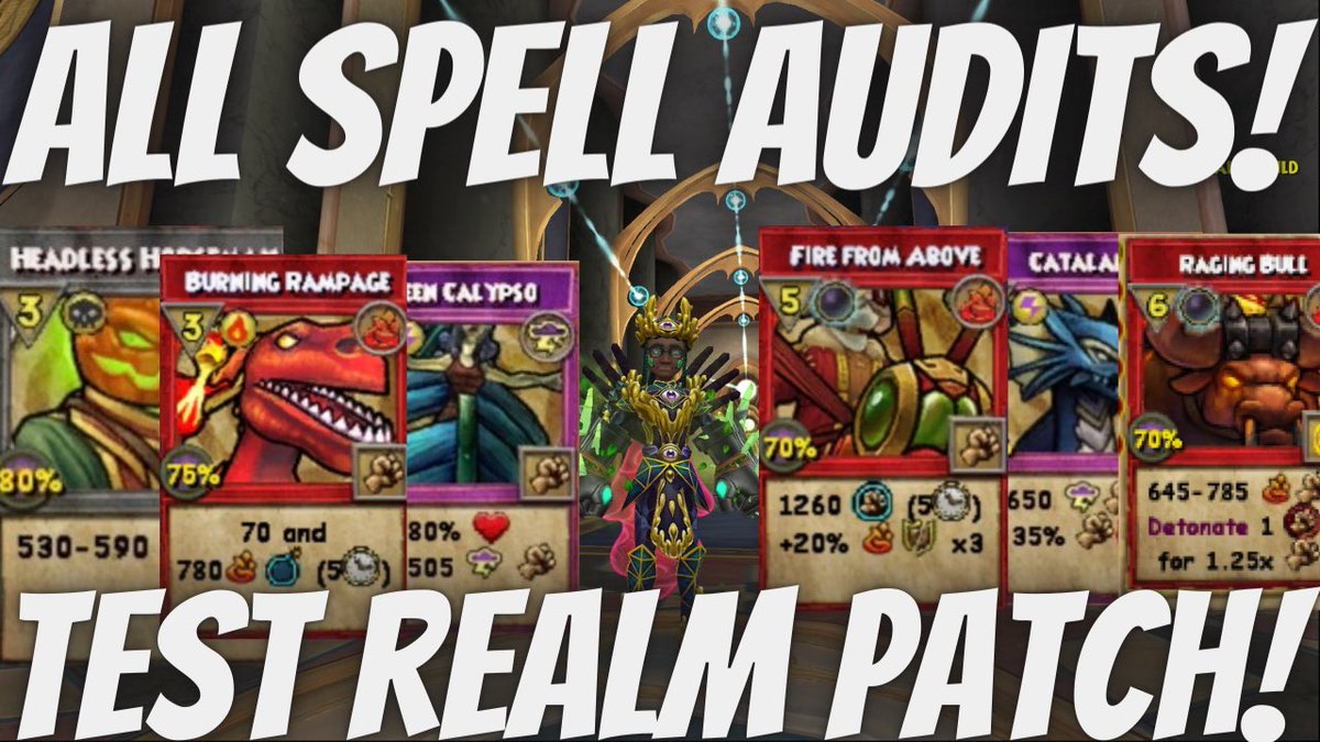 cizorj's tweet photo. *ALL* Spell Audits in recent Wizard101 Test Realm Patch!
๐บ https://t.co/ytX7ZkIMPa
#Wizard101 #Wizard101TestRealm #Wizard101PvP #MMO #MMORPG https://t.co/YnbEbnuMGZ