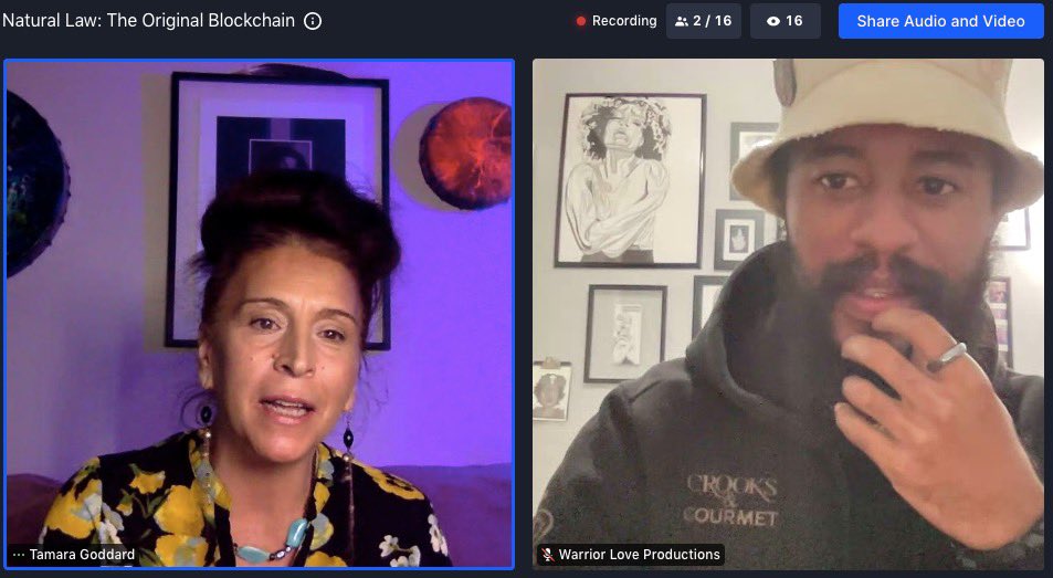 The wonderful <a href="/TamaraGoddard/">TapweTamara</a> of @400drums and @vsnaire talking #indigenous wisdom. #HerVoice #Friendsgiving #Web3