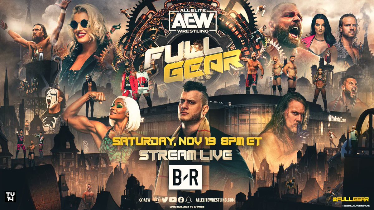 sutherland604's tweet photo. #AEWFullGear is this Saturday! If you're a wrestling fan in #Vancouver &amp; want to watch it live with some fellow #AEW fans, contact @12KingsPub to book your table. You can also slide into my DMs if you want https://t.co/e48KWVszh4
