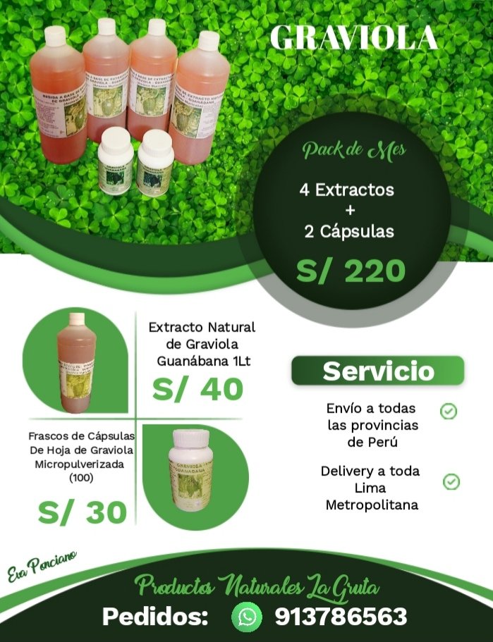eviponciano's tweet photo. Productos Naturales La Gruta 
#EvaPonciano 
#ProductosNaturalesLaGruta
✨Refuerza el Sistema Inmunológico✨
Contáctanos para
👇👇👇
🛍️Pedidos  Whatsapp :913786563
Servicio Delivery a toda Lima Metropolitana
Envíos a Provincias a todo el Perú
Producto Peruano 🇵🇪 https://t.co/fy9RsuTwbW