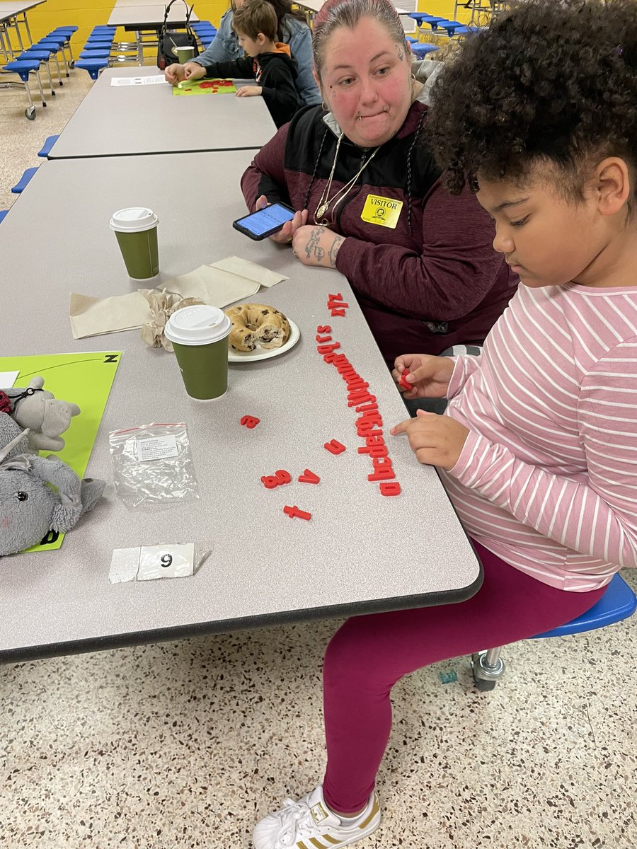 Reading1Goddess's tweet photo. Learn and Breakfast @EFES_Proud was a huge success! Kindergartners and First graders were using Alphabet Arcs to practice letter recognition, letter sounds, and making words! https://t.co/CAlv2JTJbK