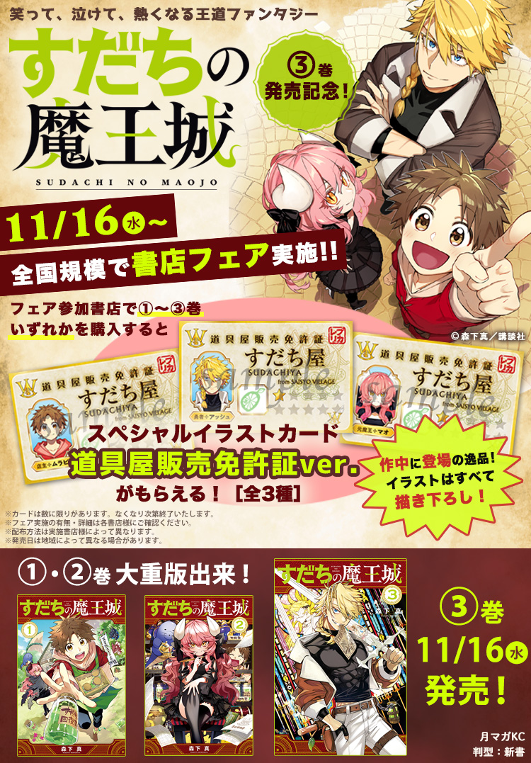すだちの魔王城』最新3巻 本日11/16発売‼‼／ ⚔こちらのアッシュの