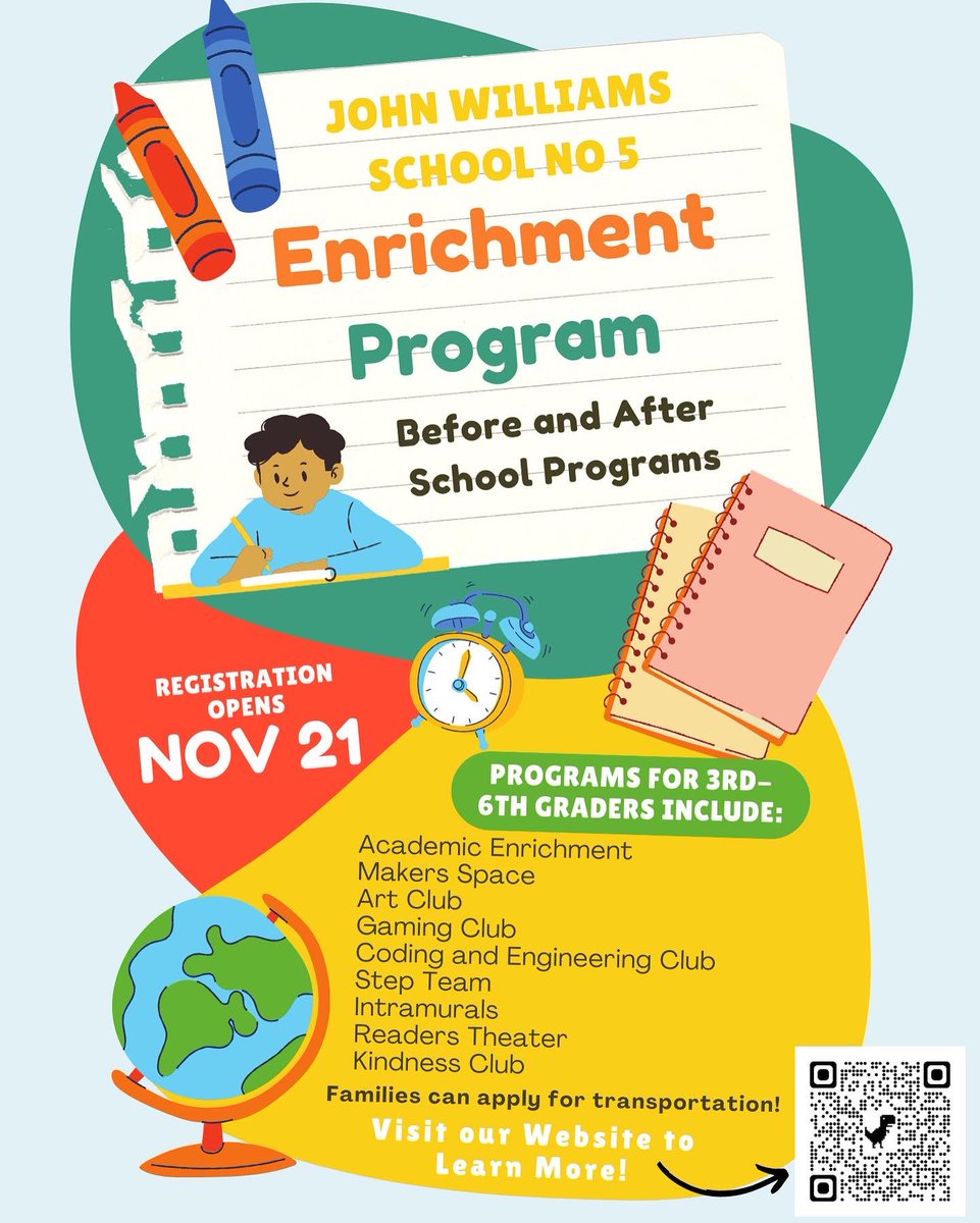 MsRsSpeechRoom's tweet photo. @RCSDsch5 is excited to announce we will launching our 2022-2023 clubs enrollment on November 21st! Flyers and registration forms will be going home shortly! @HammondTerrilyn @CTesoriero5 @RCSDELO https://t.co/QxIPf3aocZ