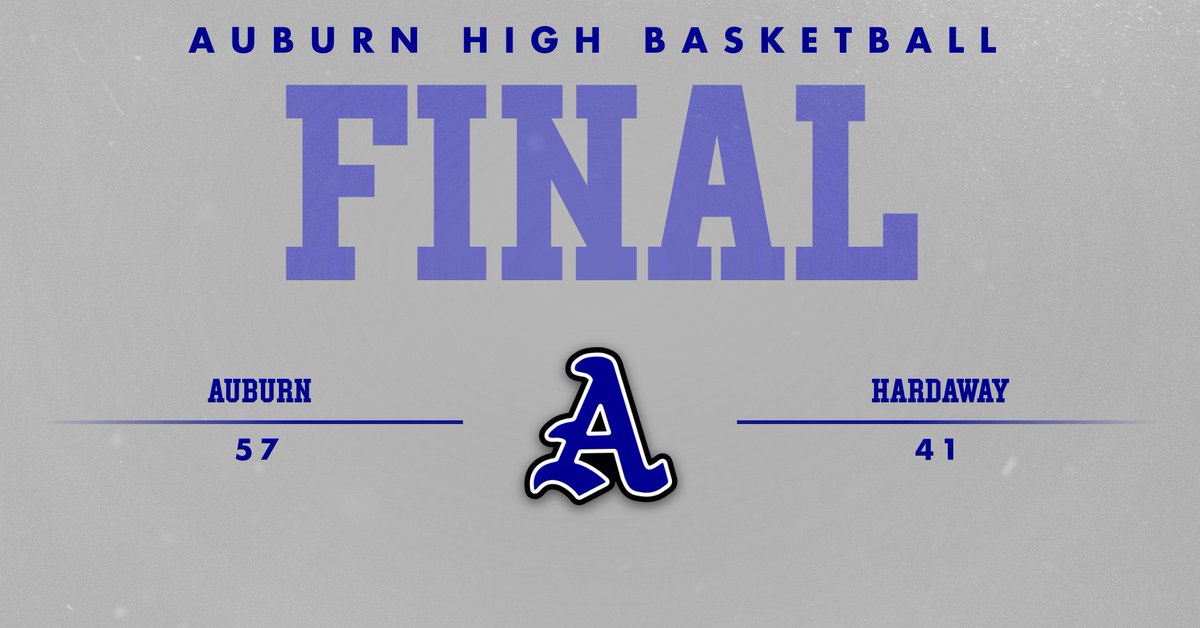 Auburn High Men’s Basketball tweet media