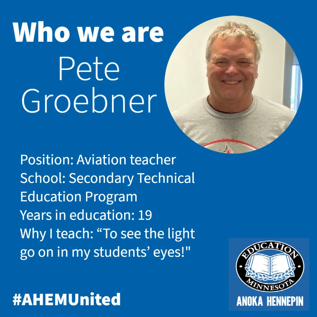 Our teachers teach students to soar above the clouds!  #weareAHEM #AHEMunited