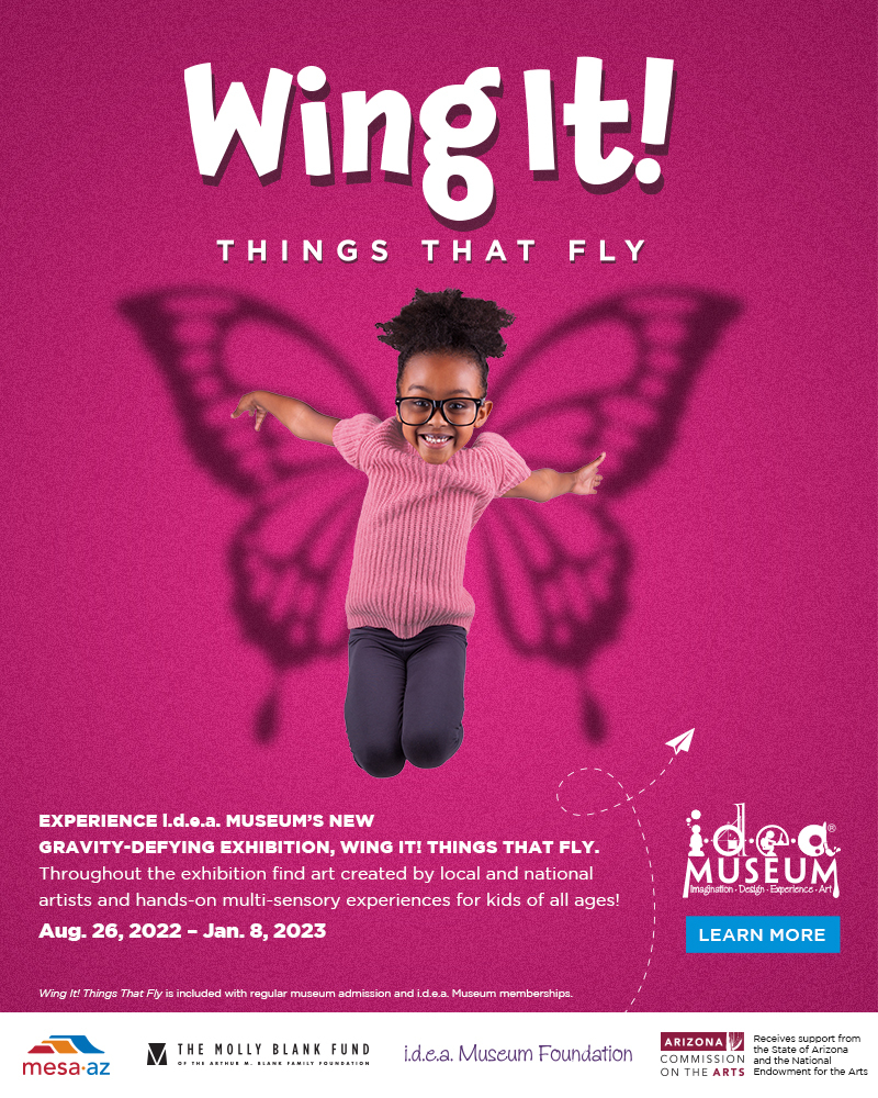 AZ_Parenting's tweet photo. Wing It! Things That Fly Has Landed In Mesa! The i.d.e.a. Museum invites you to experience a gravity-defying exhibition. Learn more: https://t.co/L5ZFGowjn8
#arizona #museum #ideamuseum #STEM #aviation #wingit https://t.co/XsoA1SNnNK