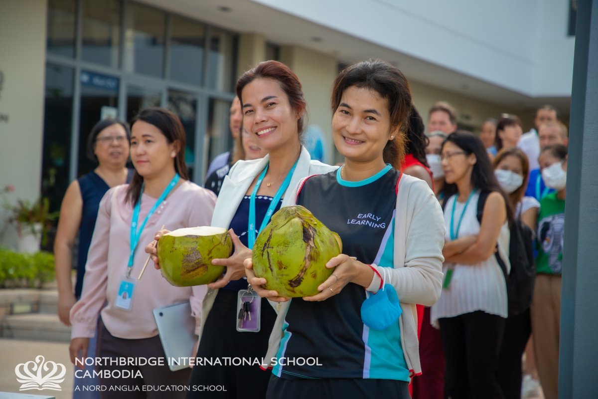 northbridgecam's tweet image. On Monday morning before school started, our staff were treated to a fresh coconut - the perfect way to start off a new week! 🥥😋
