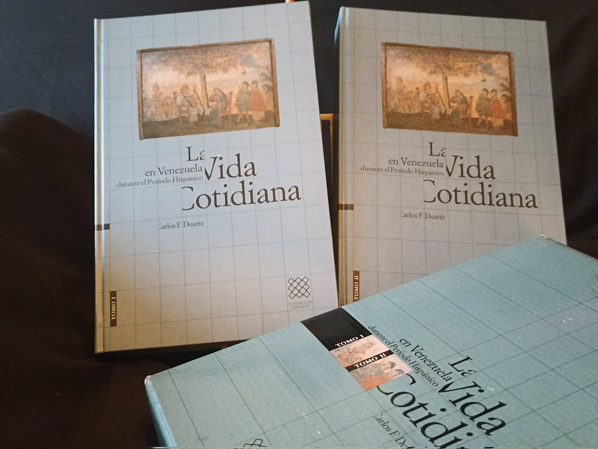 espacio_libro's tweet photo. #DISPONIBLES
La vida cotidiana en Venezuela durante los siglos XVII y XVIII, y comienzos del XIX
#CarlosDuarte, Fundación Cisneros, 2001.
Dos volumenes ilustrados con su estuche.
#SERVICIOdeENVÍO
#NUEVOS https://t.co/osUqPvzkYC