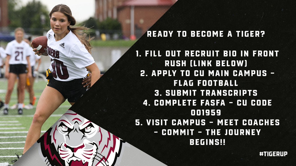CVilleFlagFB's tweet photo. Seniors, Class of 2023, are you ready to be a CU Lady Tiger? Its that Time! Follow the Steps Below and Control Your Own Destiny!
#WeAreCU #FirstInKY
https://t.co/eSz1eI82fP
https://t.co/qZeVBxfqO8 https://t.co/dPJtpbaXOY