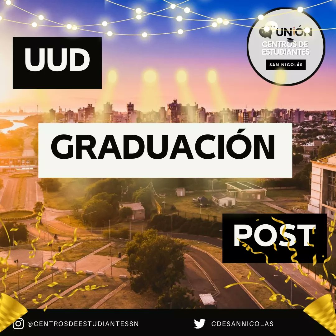 Unión de Centros de Estudiantes San Nicolás. tweet media