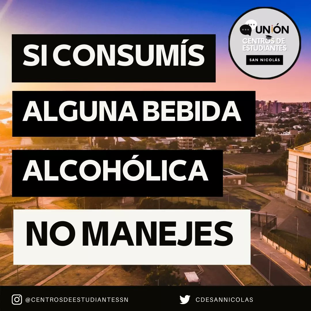 Unión de Centros de Estudiantes San Nicolás. tweet media