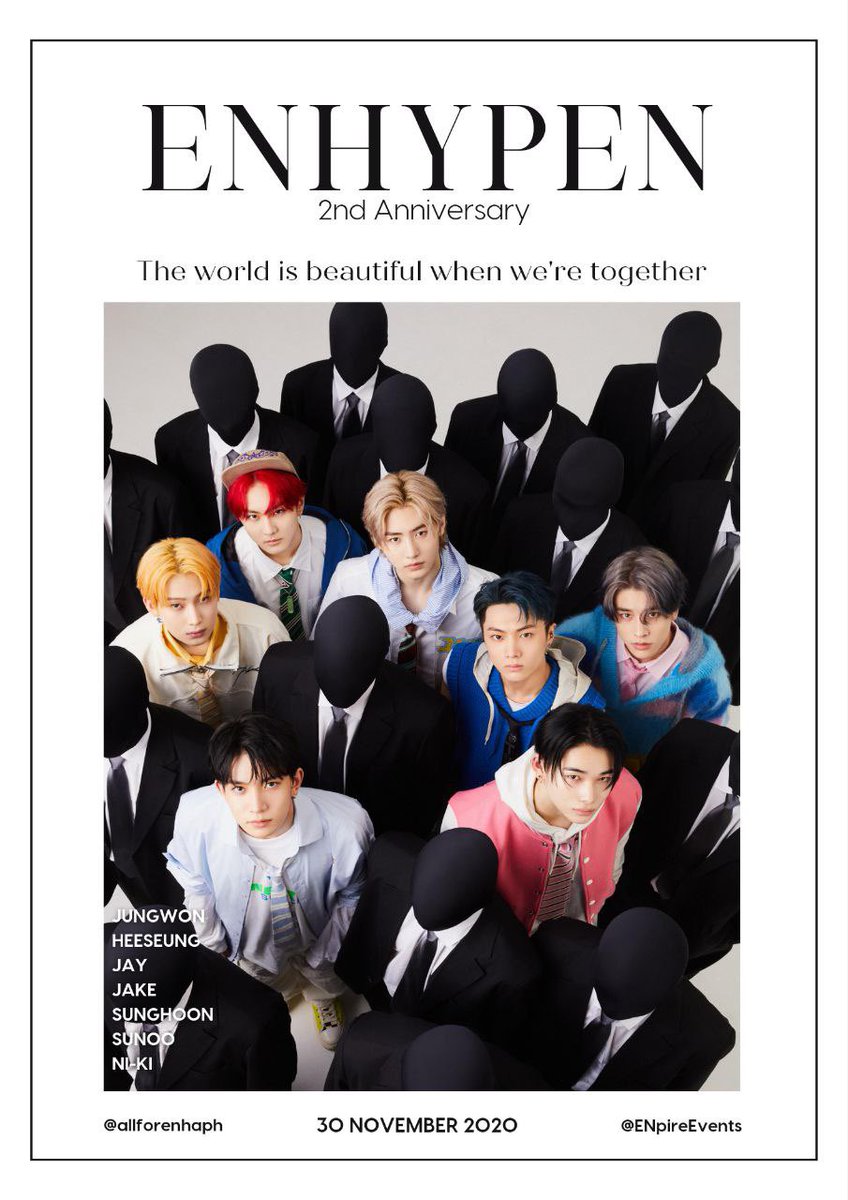 allforenhaph's tweet photo. ENHYPEN DAY CANSLEEVE EVENT 💕

🗓: November 30, 2022
⏱: 11am onwards
📍: WouldULike PH (SMGC Branch only)
#️⃣ : #TWOgetherWithEnhypen 

In collaboration with @ENpireEvents 

#ENHYPEN @ENHYPEN_members https://t.co/BJ0vTIDmvE
