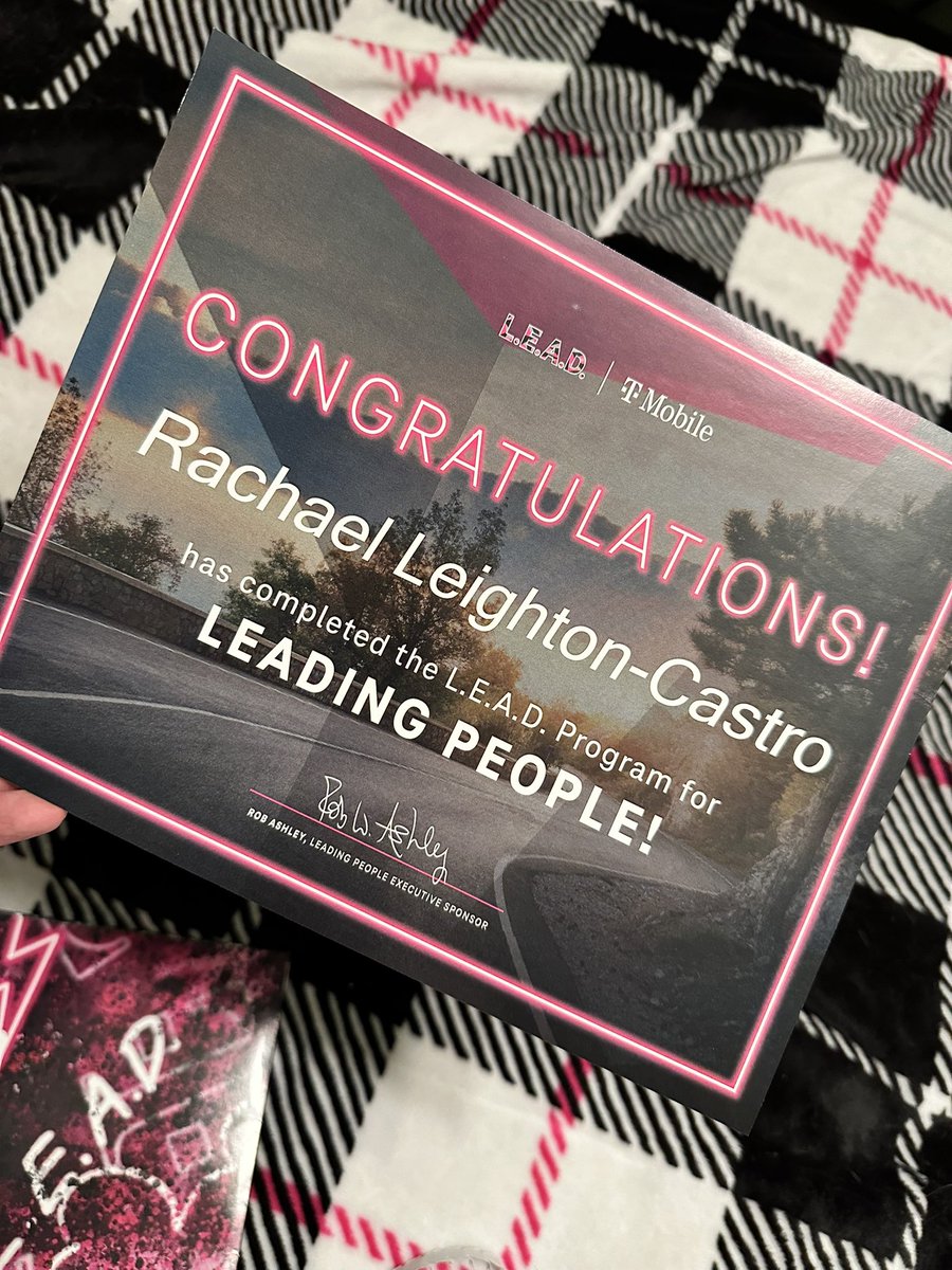 Look what came while I was out on PTO - #LEADtheway2022 #LEADgrad #tmobile