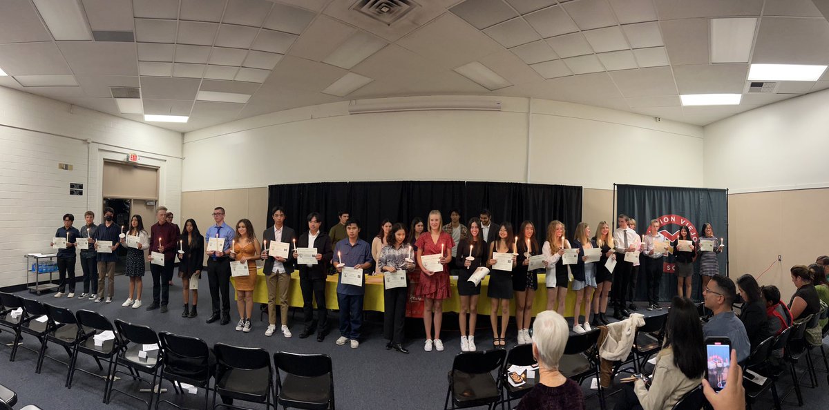 NHS Induction Ceremony. What an incredible evening.  The future is bright with these Diablos!