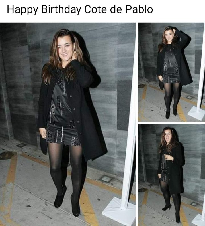 A few days late. Happy Birthday Cote de Pablo. AKA Ziva David 