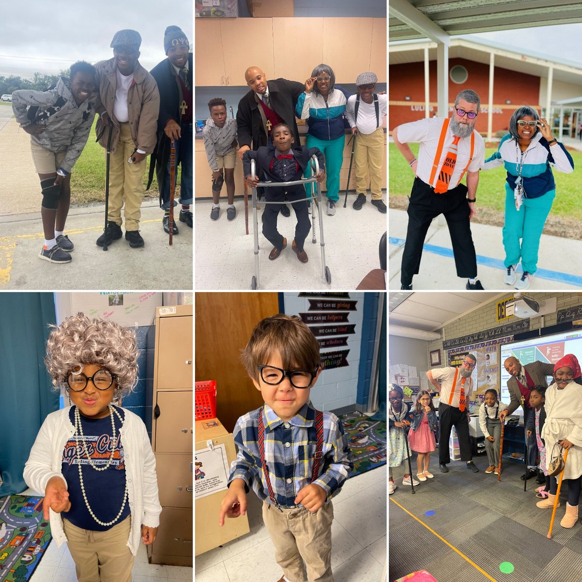 LES_TigerCubs's tweet photo. Our Tiger Cubs dressed "Old and Gray to Support United Way" today! 💙🧡 https://t.co/mC6JeEVb5o