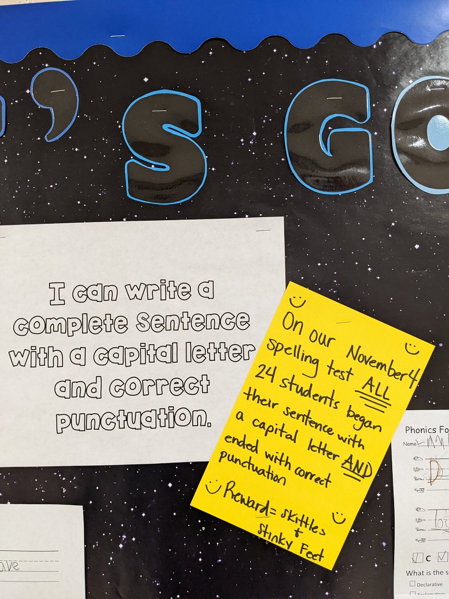 I love walking down the hall and seeing this celebration for our 1st graders!  Learning for ALL.