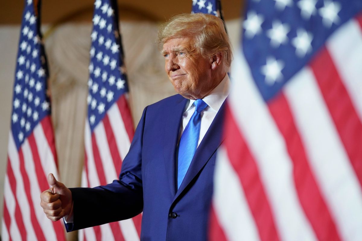 wsbtv's tweet photo. BREAKING: Former President Donald Trump has announced that he will seek the Republican presidential nomination in 2024. >>> https://t.co/shF7otcH1Z https://t.co/rT4hwndtS4