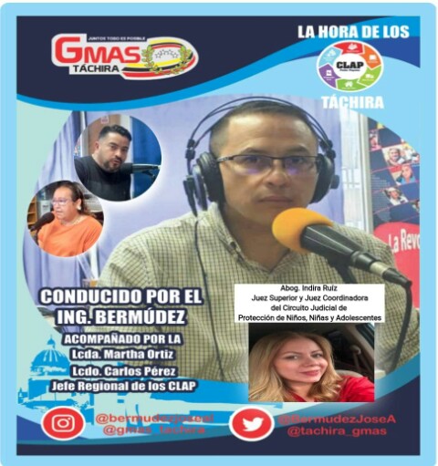 MichelenaClap's tweet image. #16Nov Mañana a las 8 am nos encontramos por 94.5 fm @YvkeTachira en &quot;La Hora de los Clap&quot; con una invitada de lujo, la  Abog. Indira Ruíz, Juez Superior del Circuito Judicial de Protección de Niños, Niñas y Adolescentes
#ClapTachiraProteccionSocial 
@FreddyBernal