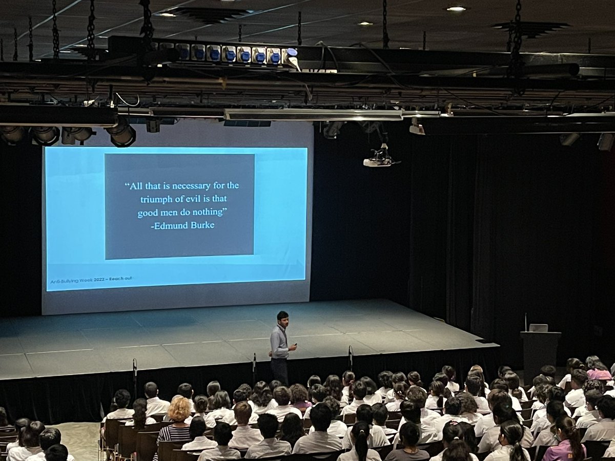 ssyear10's tweet photo. @ssyear10 @ssyear11 KS4 Anti-Bullying Week Assembly held this morning https://t.co/RDc8QNtmM5