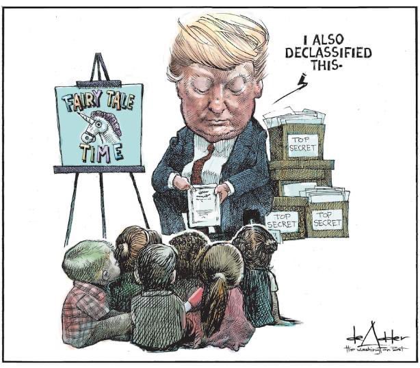 Lynnie815's tweet photo. He is a bald faced liar. Trump’s speech was so filled with lies it was cringeworthy. Absurd statements with made-up claims. Fairytales. And if anyone sends him money, they are fools. He’s not fighting for you, he’s stealing from you. Enough is enough. #TrumpIsALaughingStock https://t.co/7x87Dn7dsE