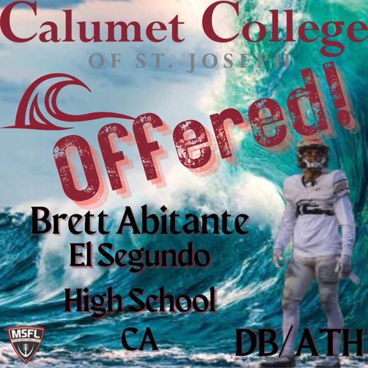 Thankful for my 6th offer and the opportunity to continue my athletic and academic career at Calumet College of St. Joseph!!! Thank you to the coaches! 
<a href="/CoachJBuckner/">Jonathan Buckner (Coach Buck)</a>