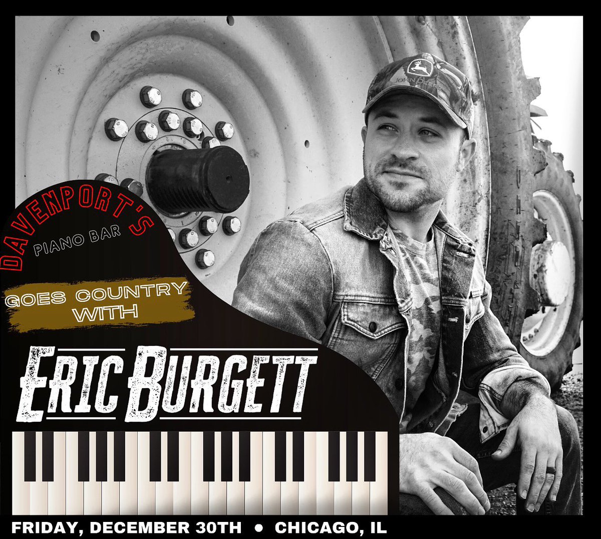 🚨CHICAGO!!🚨 I’ll be seeing y’all on Friday, December 30th! Limited tickets available! #chicago #countrymusic #livemusic #music #NewMusic