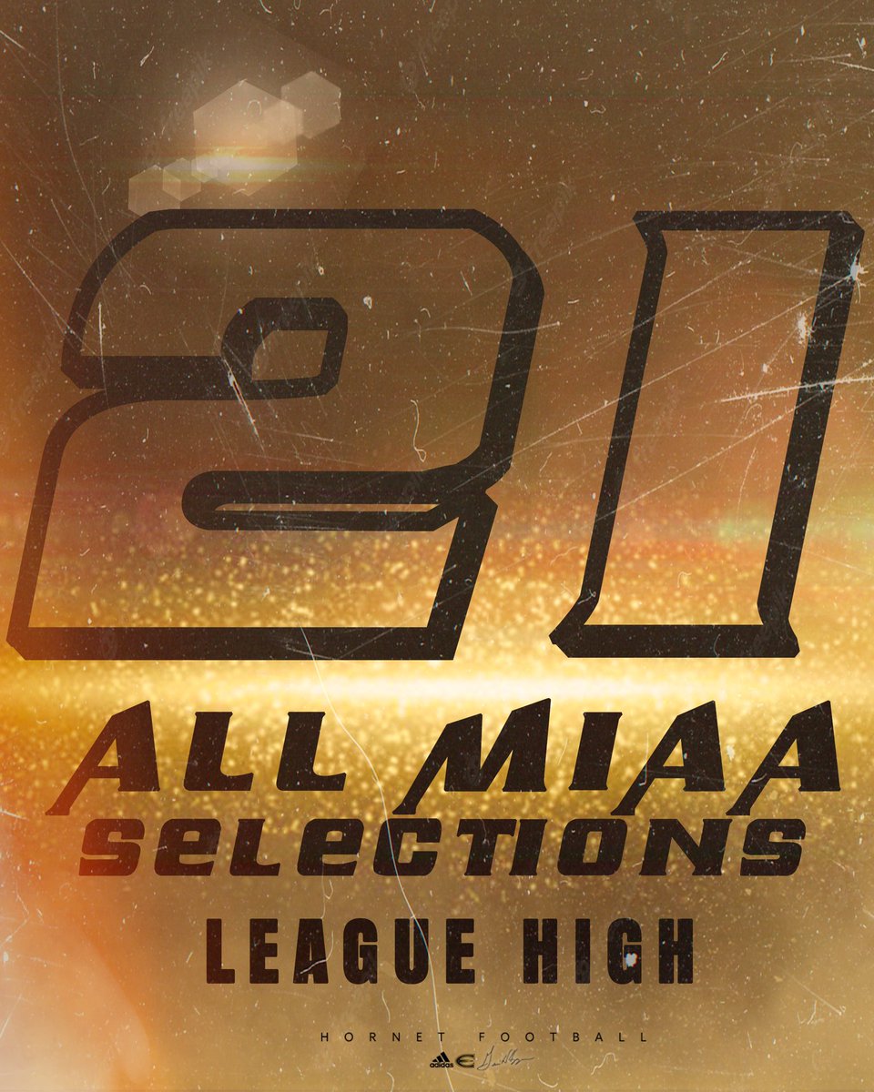esuhornetsfb's tweet photo. The Hornets Led the league today with 21 players selected to All MIAA Teams! 🔥🤝 

#BurnTheBoats 🐝 https://t.co/clUXrfbdgS