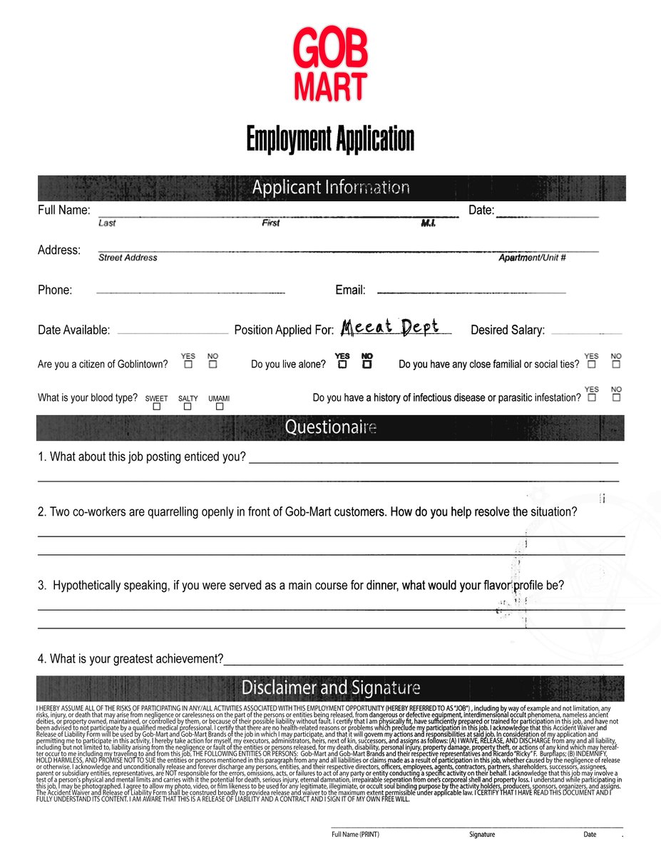 Welcome to <a href="/goblintown/">goblintown</a> , @YoungGravity6 ! As a former <a href="/Kmart/">Kmart</a> associate, we think you would be a terrific fit to join the Gob-Mart® family. We offer competitive pay and benefits, to help support your burgeoning rap career. Stop by ANYTIME for a chat, friend!