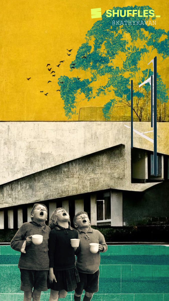 The <a href="/shufflesapp/">Collages on Pinterest</a> is so good for quick, fun compositions. I collated the background elements from several #midjourney renders &amp; added the kids &amp; birds from <a href="/Pinterest/">Pinterest</a> assets. A joyous mobile based process #ai #shuffles