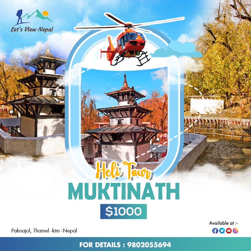 letsviewnepal's tweet photo. ‼️ HELI TOUR  ‼️  ‼️ HELI TOUR  ‼️   
🟥Trip Info Lets View Nepal
✅Best Seasons: Autumn &amp; Spring
✅Arrival On: Kathmandu, Lets View Nepal
🟥Bookings Lets View Nepal
🌐: https://t.co/jXiUjAP0gw  
📩: letsviewnepal20@gmail.com
📞: +977 9851055694/9802055694 (WhatsApp/Viber) https://t.co/QKtDEarNts