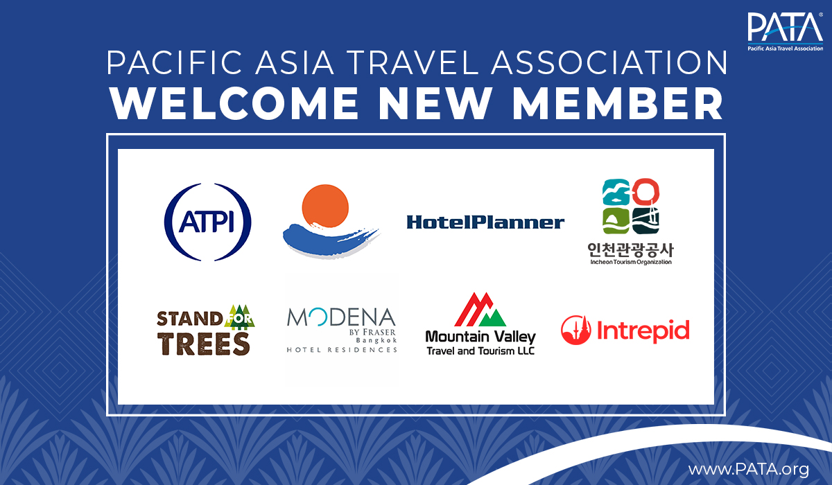 We are delighted to welcome 8 new members joining the #PATA Community: @ATPI_Travel Gangnueng City @hotelplanner Incheon Tourism Organization @metacarbon Modena by Fraser Bangkok Mountain Valley Holidats Intrepid DMC Learn more about them: pata.org/blog/welcome-n…