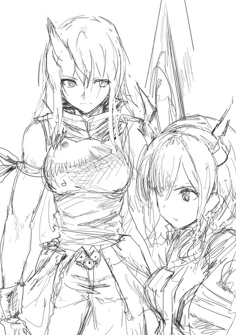 あとジャンル無差別の手慣らし落書き。 