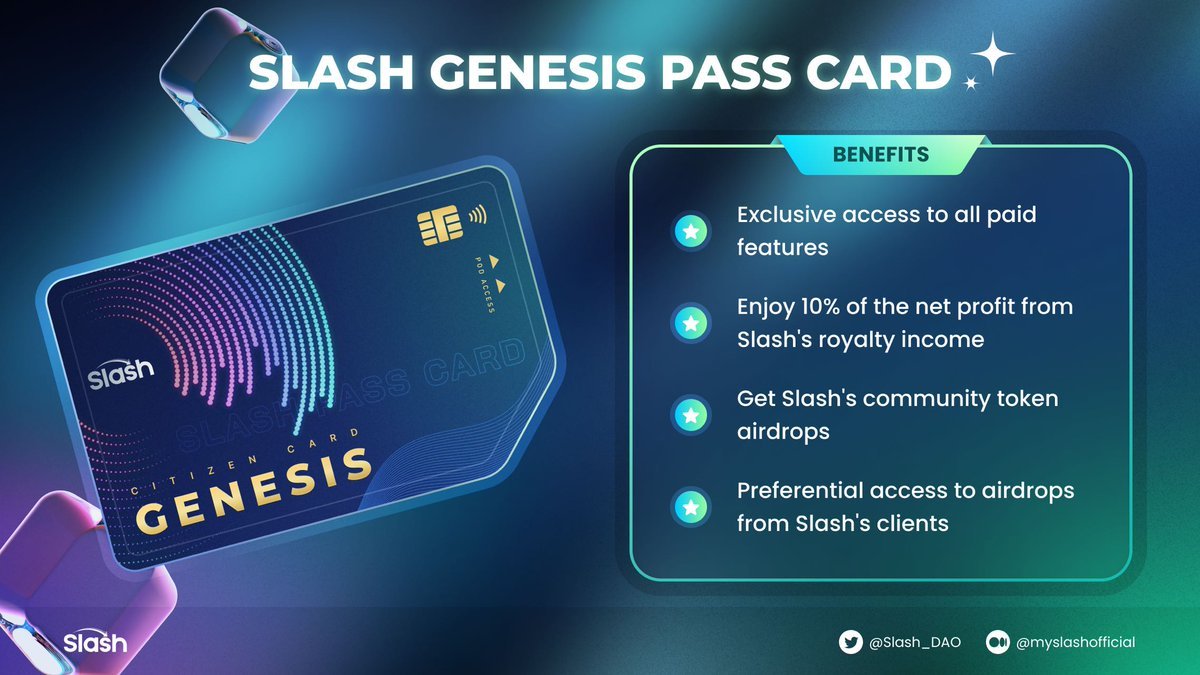 Azuki_China_GA's tweet image. ⛩️AZUKI China  x Slash⛩️

🎁 3 x WL

✅Genesis Pass Holders have access to membership services of Slash and future token airdrops

To enter:
1. Follow 
@Slash_DAO
@AzukiCN_garden 
@Azuki_China_GA 
 
2. ❤️+ RT 
3. Tag 3 

⏰ 24 hours
#NFTGiveaways #Airdrops