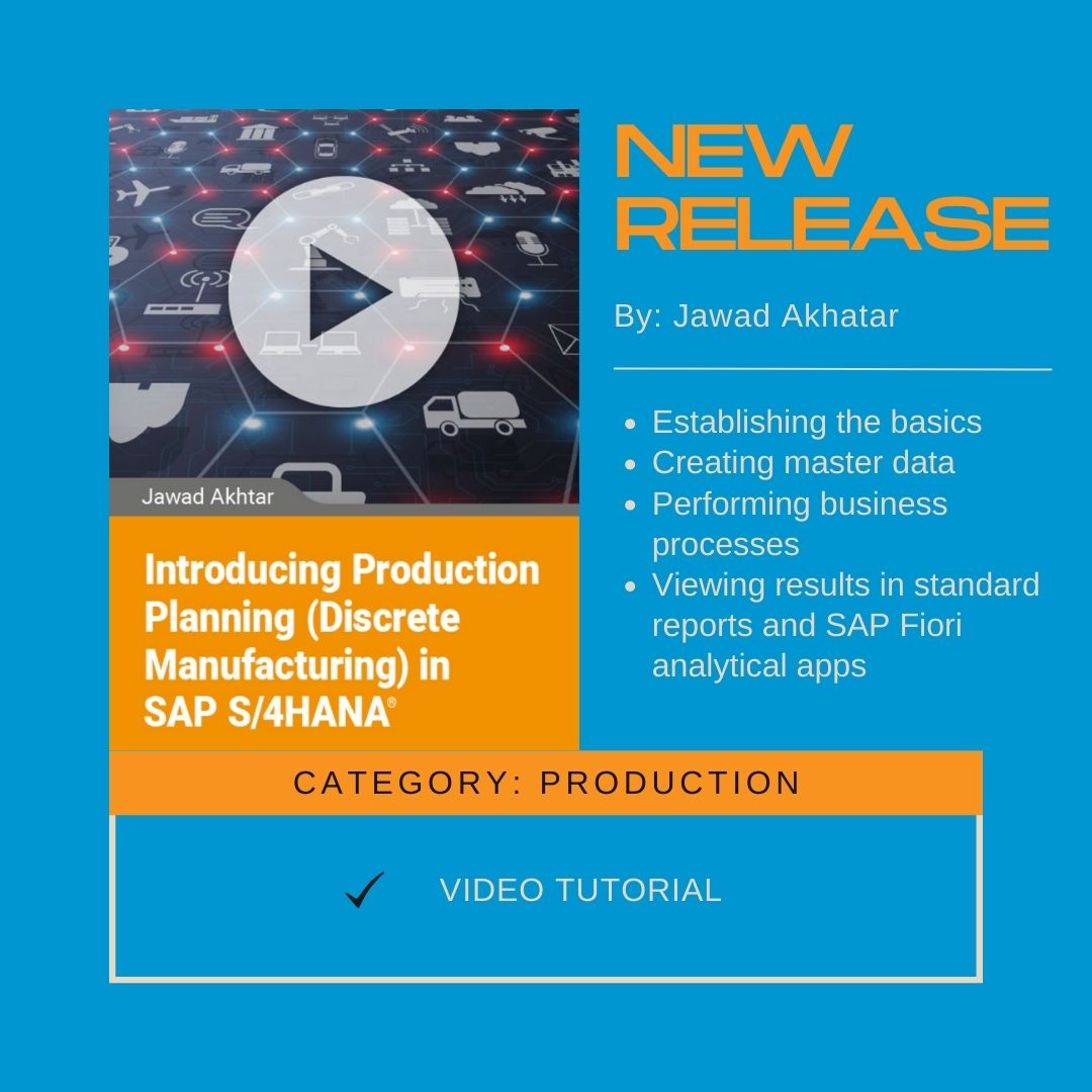 info_tutorials's tweet image. This brand new #videotutorial is for:

👉 production planners,
 
👉 #SAP business users,
 
👉 and students and/or SAP master users. 
 
Get the low-down on all things Discrete Management in SAP S/4HANA by heading here:
 
hubs.ly/Q01pPw0C0
.
.
.
#productionplanning
