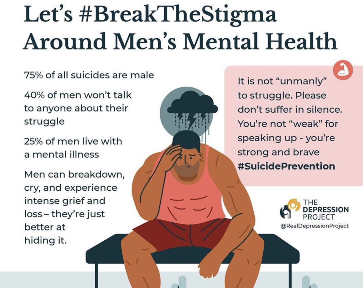 You can’t spell Mental health without MEN.
#SaveTheMale #SuicideAwareness #SuicidePrevention . Pls share and let your male friends and relatives know that they matter.spread the love 💙💙💙