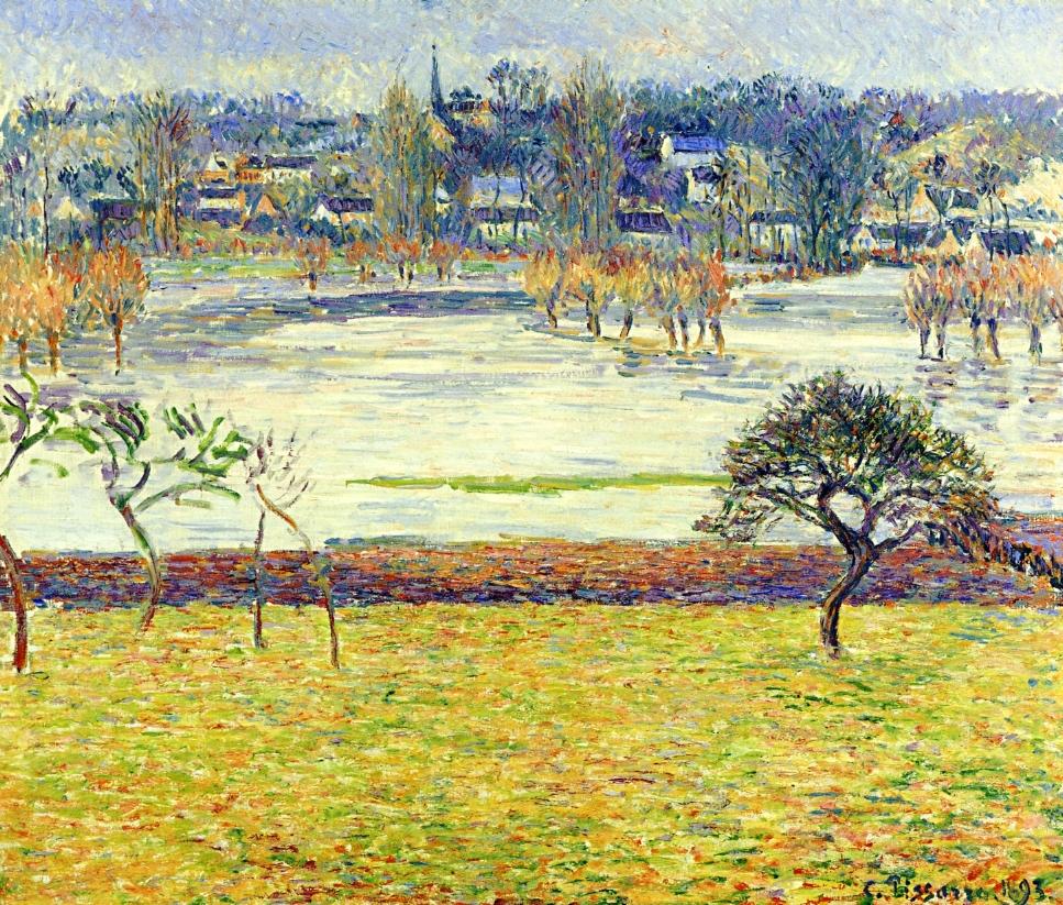 artpissarro's tweet photo. Flood, White Effect, Eragny, 1893 #danishart #impressionism https://t.co/RIpCtQfueW https://t.co/z2mo4mt7Vu