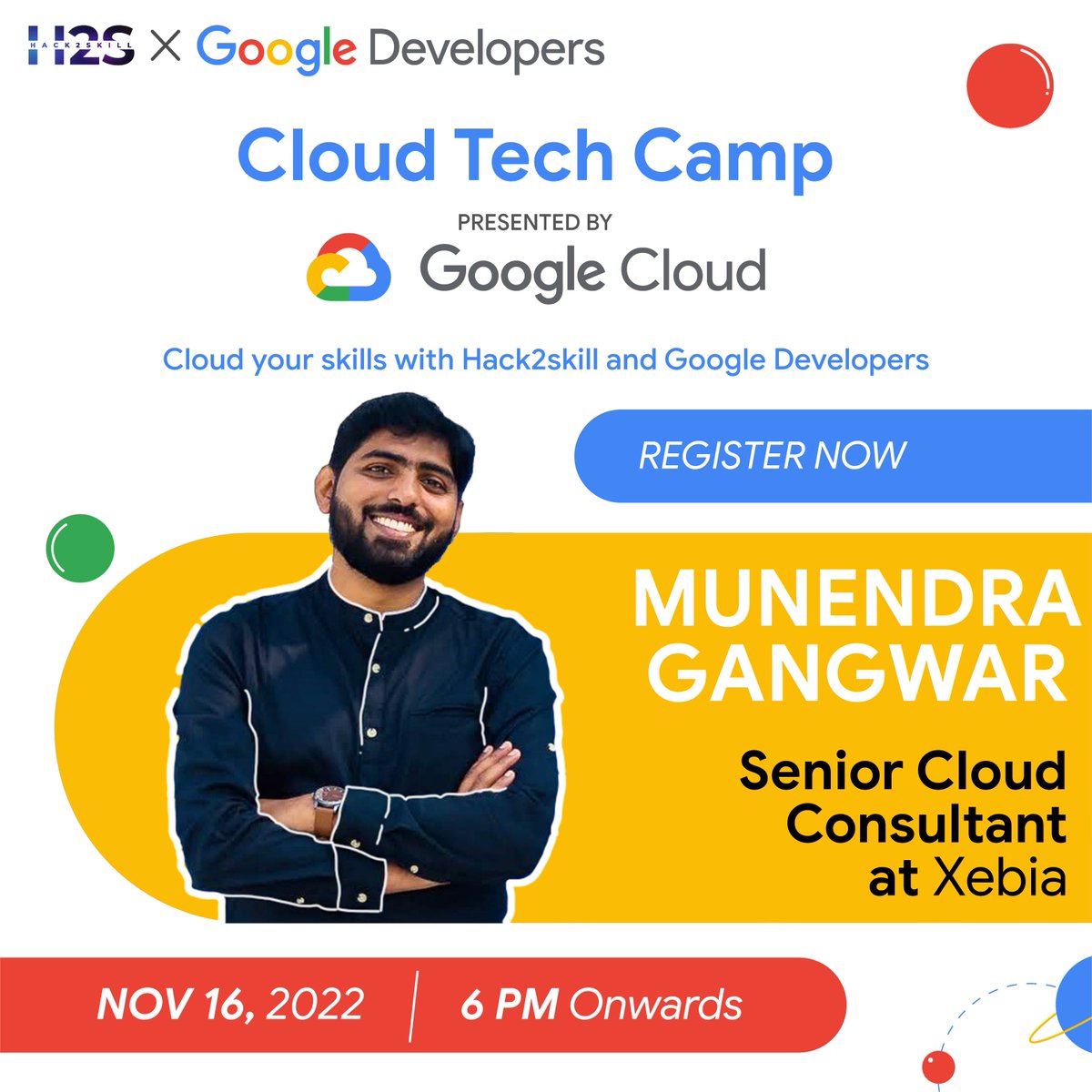 hack2skill's tweet photo. Get ready to attend the 2nd session of #ACE Certification Program with Munendra Gangwar-Senior #CloudConsultant @ Xebia.π€©
ποΈ16th Nov
β³6 PM
πNote:The session invite is sent to only those participants who have cleared the quiz and redeemed their credits for the #certification. https://t.co/VU6btqu5RO