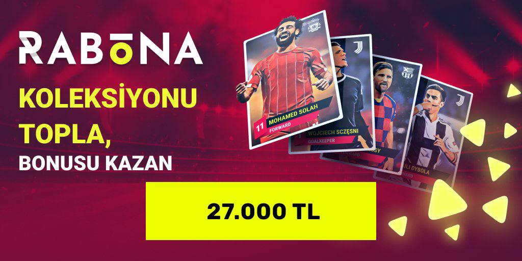 🎁 Sevdiğin Takımın Kartlarını Topla, Koleksiyonu Tamamla ve 27.000 TL'nin Sahibi Ol 

Rabona Giriş Adresi:  bit.ly/rabonavip