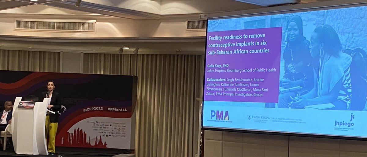 PMA’s <a href="/CeliaKarp/">Celia Karp</a> discusses facilities’ readiness to remove contraceptive implants. Join us at #ICFP202.                        pmadata.org/where-find-pma…