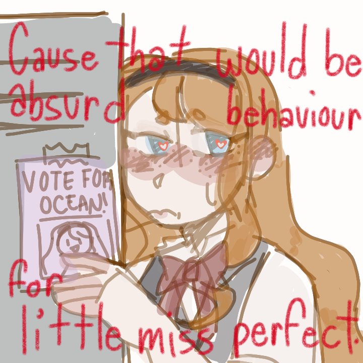 "No! I can't risk falling off my throne!" — #perfectdolls 

#rtc #RidetheCyclone #rtcfanart #oceanrosenberg #pennylamb