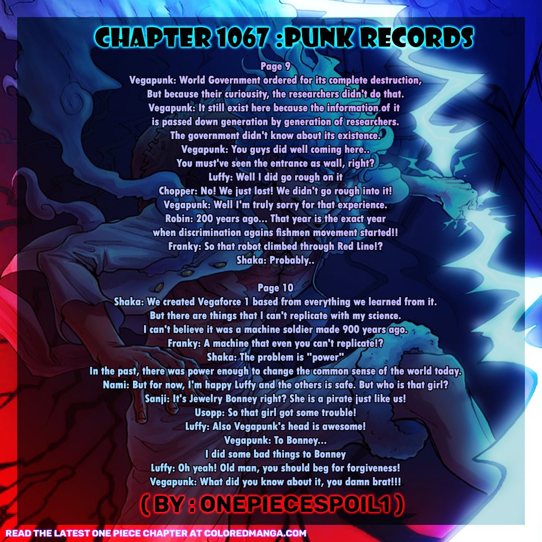 Spoiler - One Piece Chapter 1067 Spoilers Discussion | Page 163 | Worstgen