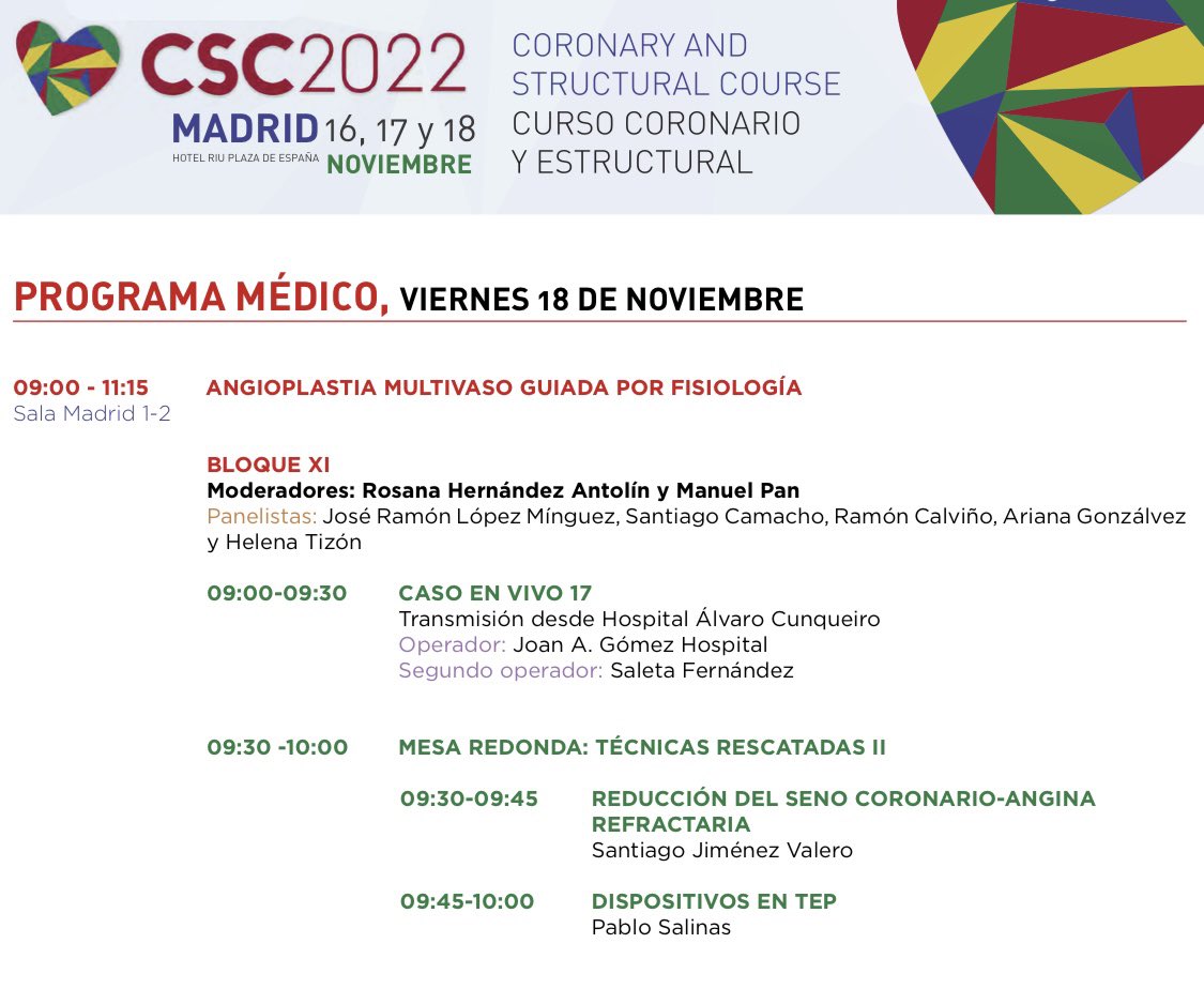 Hemodinamica_LaPaz (@hemodin_lapaz) on Twitter photo Todo el equipo de <a href="/Hemodin_LaPaz/">Hemodinamica_LaPaz</a> a tope n #CSC22 cada día del curso. Te esperamos @AJuradoRoman <a href="/RaulmorenoMD/">Raul Moreno</a> <a href="/hemodin90/">Guillermo Galeote</a> Dr Jimenez Valero. #Calcio #TCI #ComplexPCI #AnginaRefractaria #Reducer Todo el equipo de <a href="/Hemodin_LaPaz/">Hemodinamica_LaPaz</a> a tope n #CSC22 cada día del curso. Te esperamos @AJuradoRoman <a href="/RaulmorenoMD/">Raul Moreno</a> <a href="/hemodin90/">Guillermo Galeote</a> Dr Jimenez Valero. #Calcio #TCI #ComplexPCI #AnginaRefractaria #Reducer