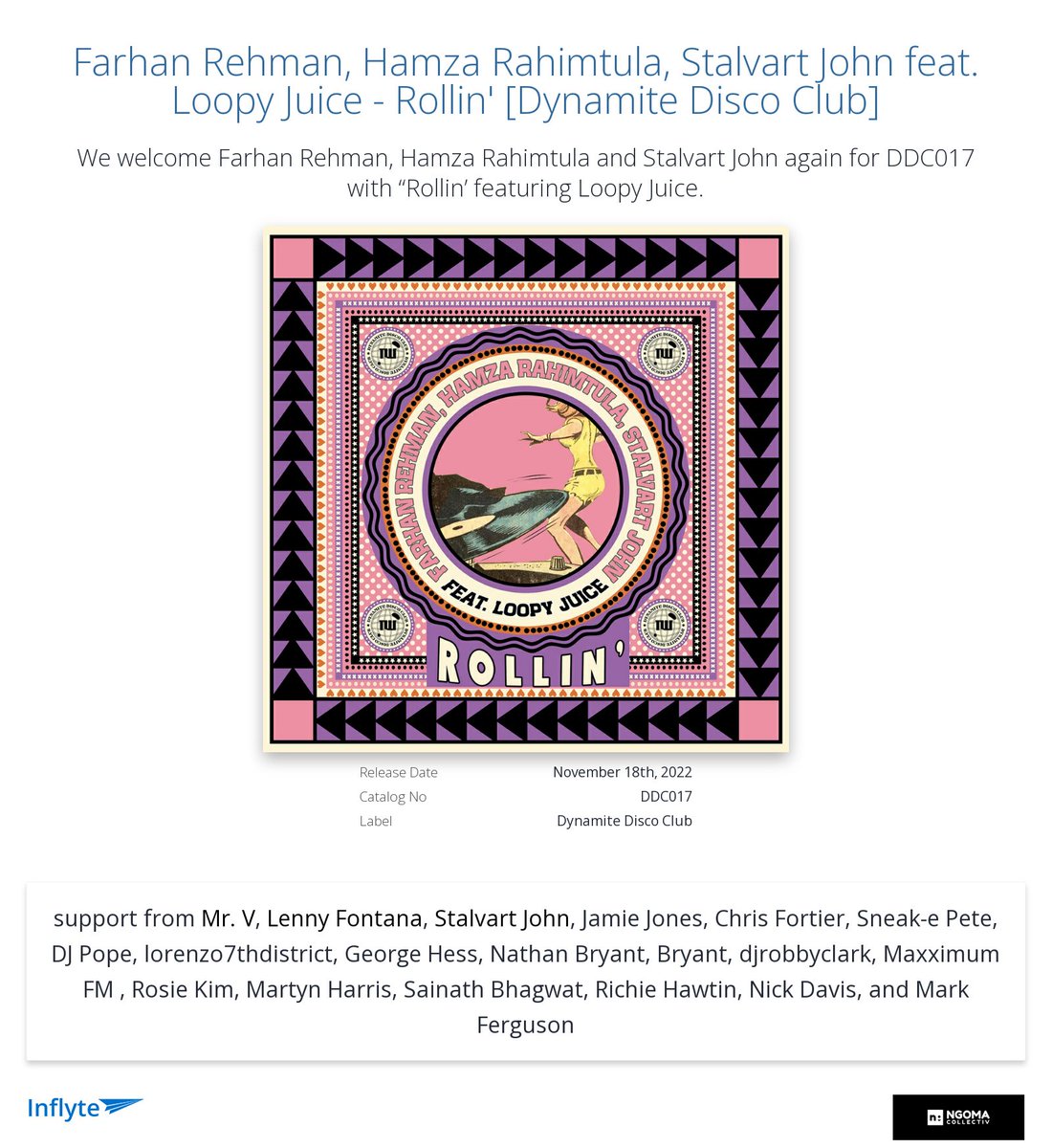 Cheers <a href="/JamieJonesMusic/">Jamie Jones</a> for the review "Digging this."
inflyteapp.com/r/tl25qy
